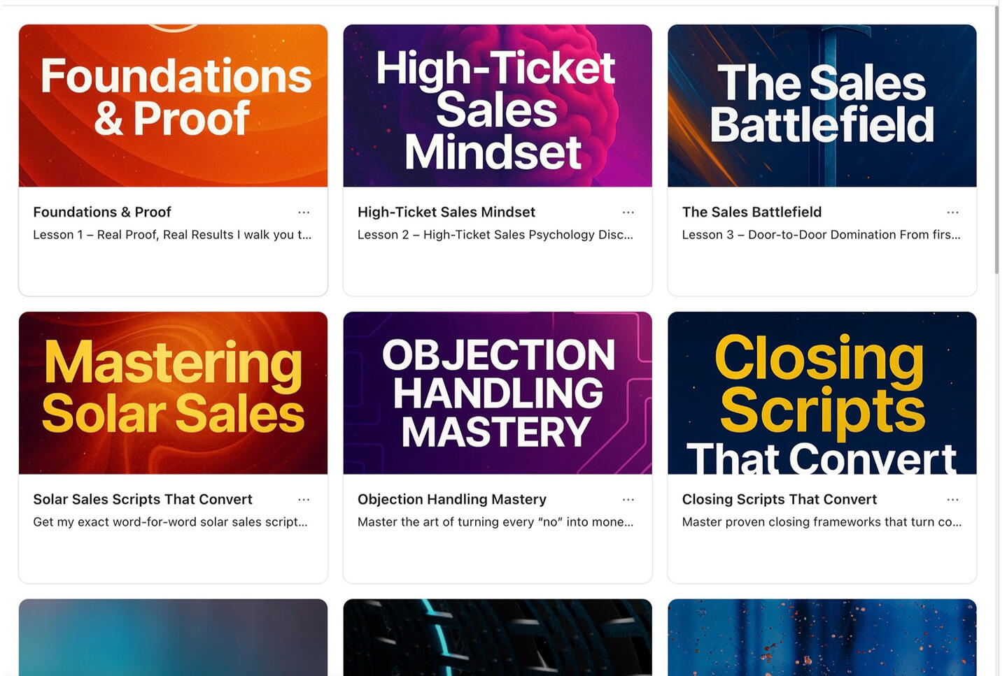 Access To 15 Sales Mastery Lessons